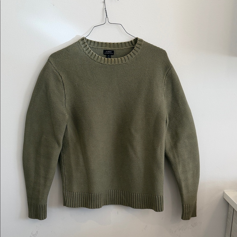 J. Crew Men's Crewneck Sweater in Olive